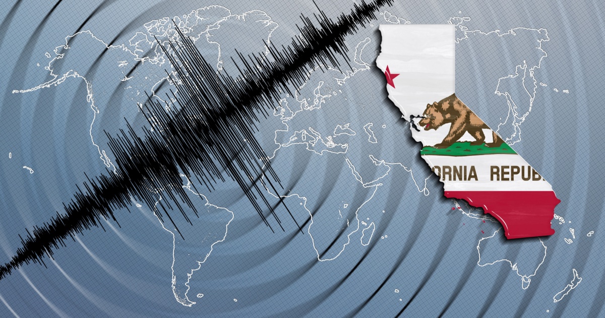 Seismic activity earthquake California map Richter scale