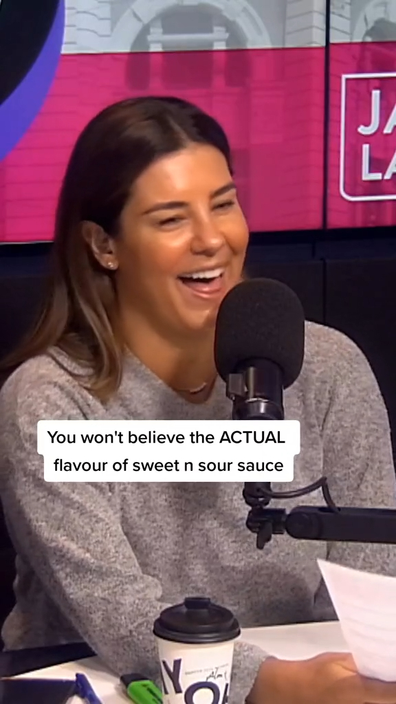 Lauren Philips revealing the secret ingredient in the McDonald's Sweet n' sour sauce
