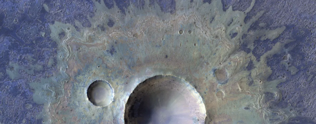 An interesting collection of Craters in Mars' Ganges Chasma